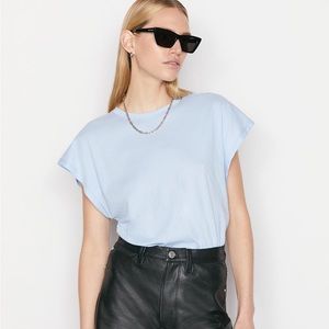 Frame le mid blue muscle crew tee